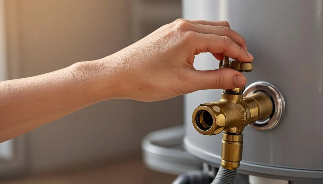 Main water shutoff valve closed during a plumbing visit in Sarasota FL