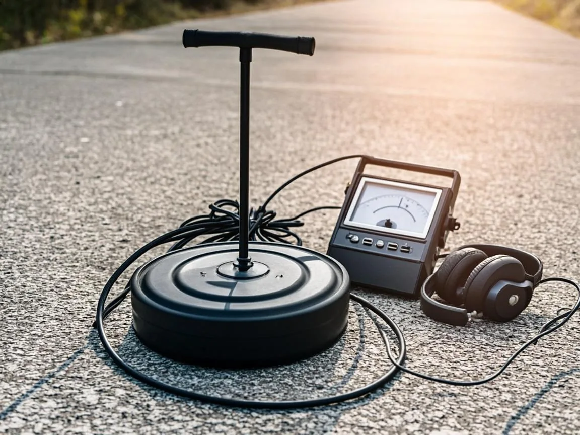 Acoustic listening equipment laid out for a leak detection visit in Parrish FL